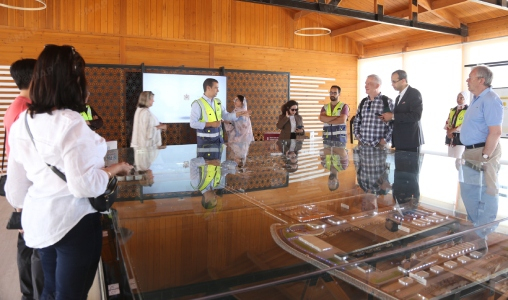Delegates of 3rd AUSACO Conference Tour Dakhla Atlantique Port Construction Site