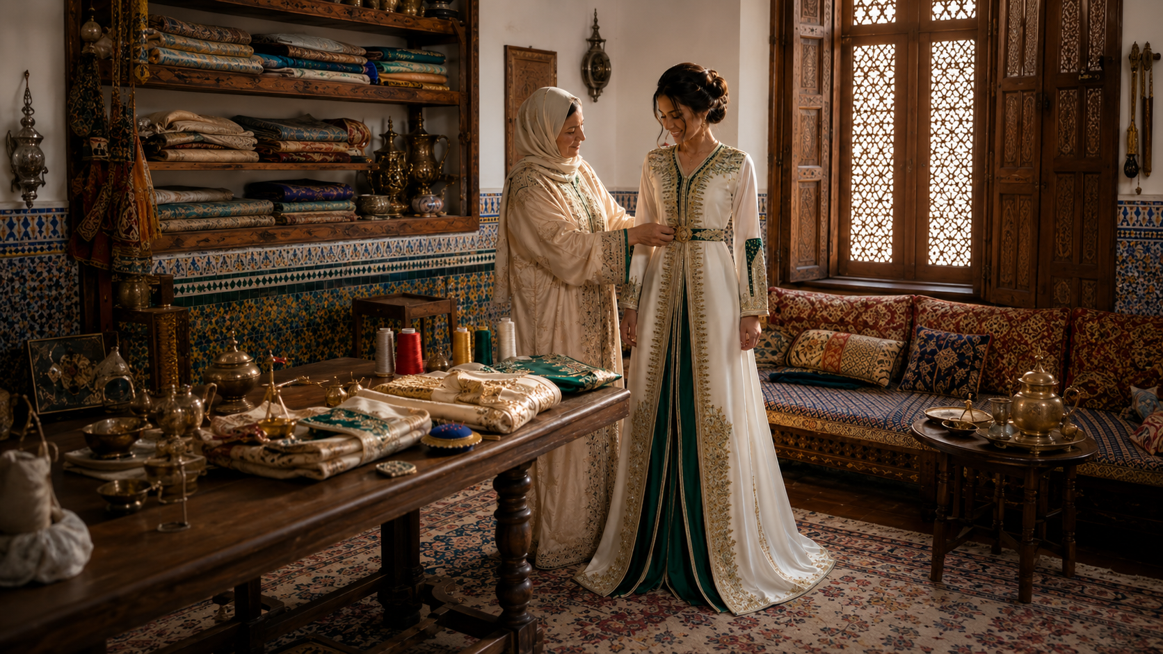القفطان المغربي: حكاية وطن منسوجة في ثوب
