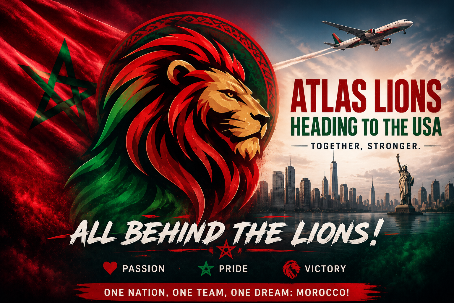 Atlas Lions Head to the USA With Confidence and Moroccan Support